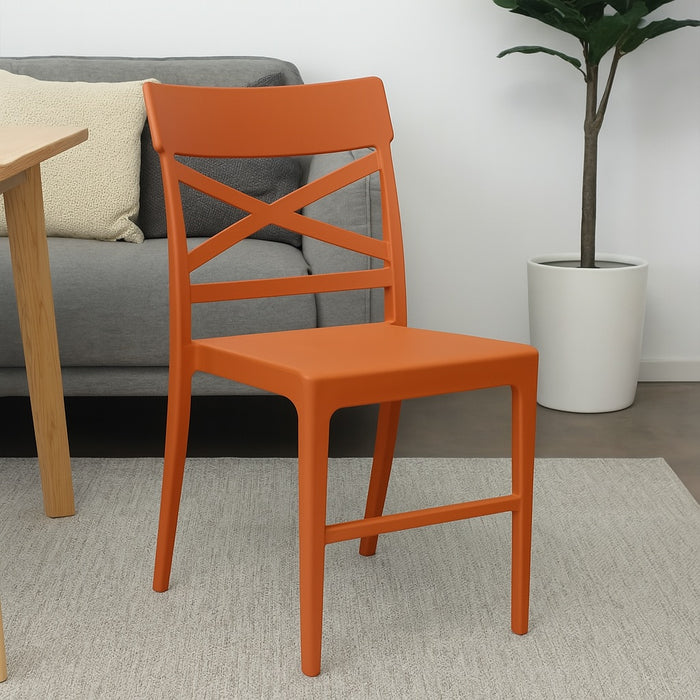 SEDIA CLIZIA 44X51XH84CM ARANCIONE.