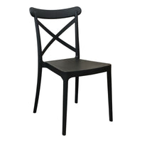 SEDIA DEVA 47X53,5XH81,5CM NERA.