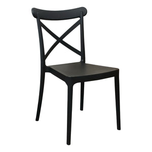 SEDIA DEVA 47X53,5XH81,5CM NERA.