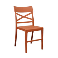 SEDIA CLIZIA 44X51XH84CM ARANCIONE.