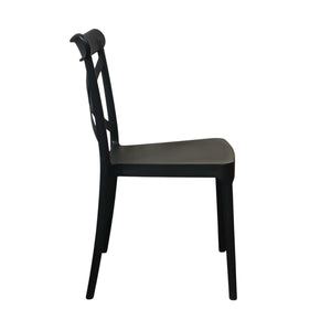 SEDIA DEVA 47X53,5XH81,5CM NERA.