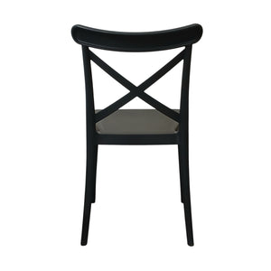 SEDIA DEVA 47X53,5XH81,5CM NERA.