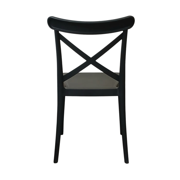 SEDIA DEVA 47X53,5XH81,5CM NERA.