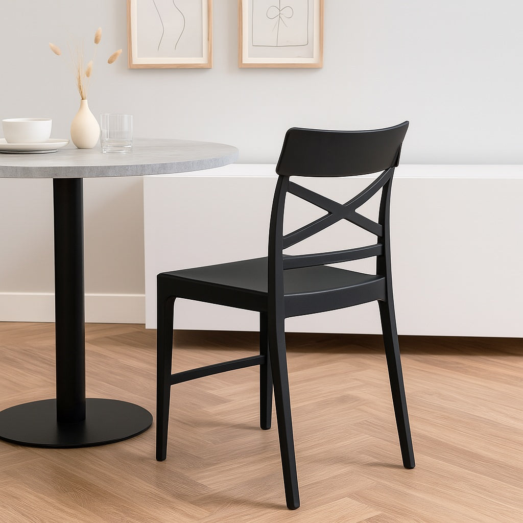 SEDIA CLIZIA 44X51XH84CM NERA