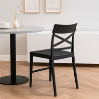 SEDIA CLIZIA 44X51XH84CM NERA