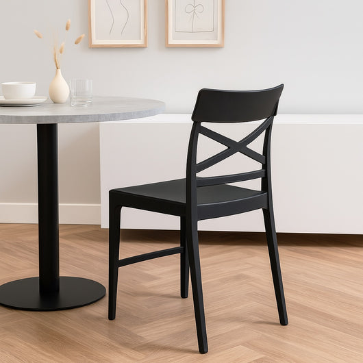 SEDIA CLIZIA 44X51XH84CM NERA