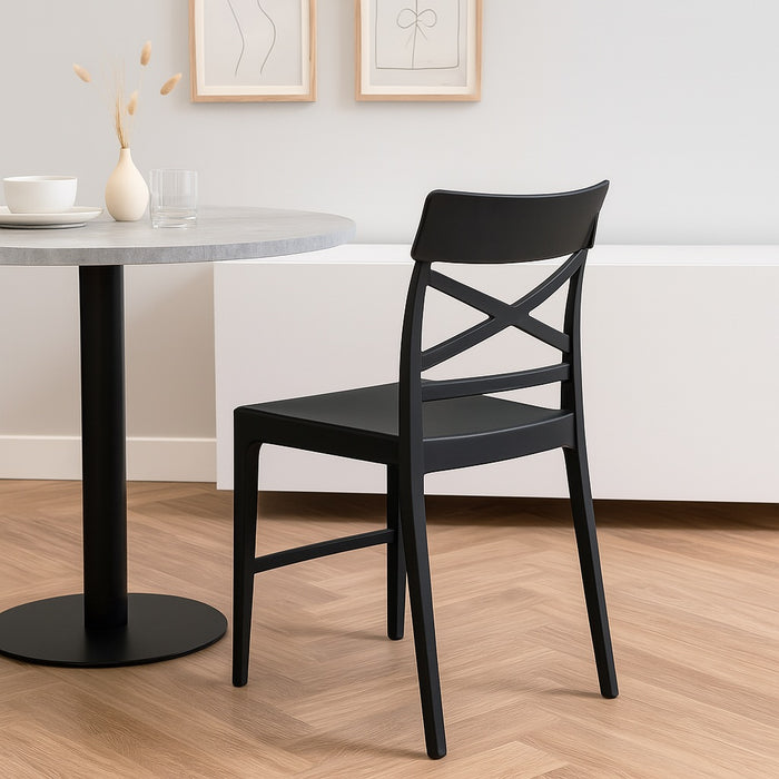 SEDIA CLIZIA 44X51XH84CM NERA