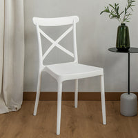 SEDIA DEVA 47X53,5XH81,5CM BIANCA.