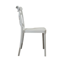 SEDIA DEVA 47X53,5XH81,5CM BIANCA.