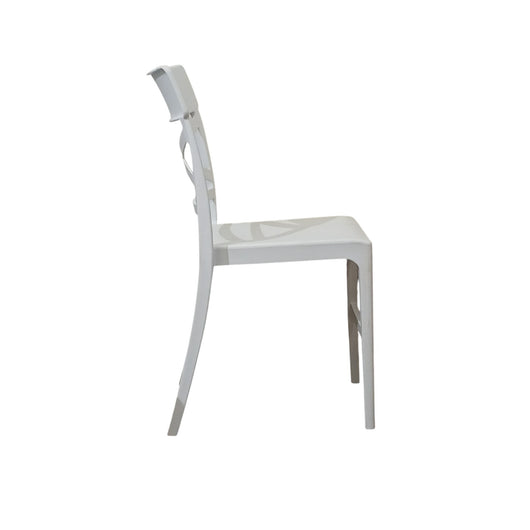 SEDIA CLIZIA 44X51XH84CM BIANCA