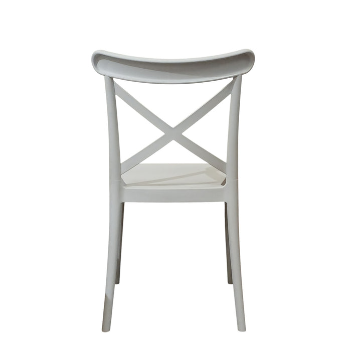 SEDIA DEVA 47X53,5XH81,5CM BIANCA.