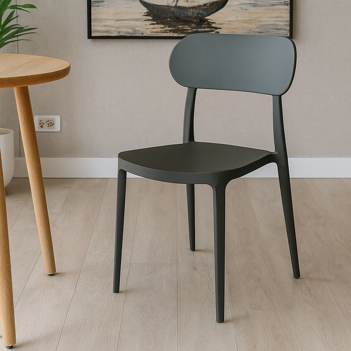 SEDIA AURORA 49X51XH79,5CM GRIGIA