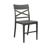 SEDIA CLIZIA 44X51XH84CM GRIGIA