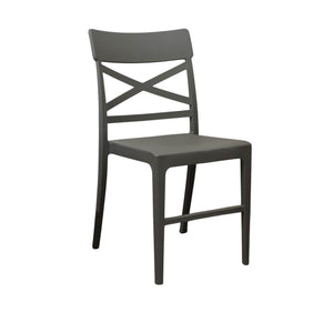 SEDIA CLIZIA 44X51XH84CM GRIGIA