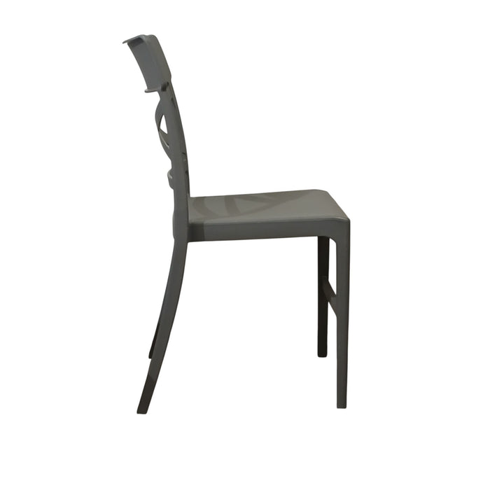 SEDIA CLIZIA 44X51XH84CM GRIGIA