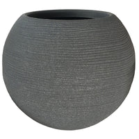 VASO CASPO' RIGATO SHABBY D.30XH24CM GHISA