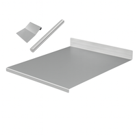 ZOIMANIA - Spianatoia con Tarocco e Mattarello - Inox - Cucina - Profondità 50 Dimensione Spianatoia: L 120 x P 50 x 7cm x 3cm
