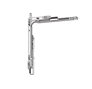 Trasmissione angolare ridotta con puntale g-u per infissi PVC o legno