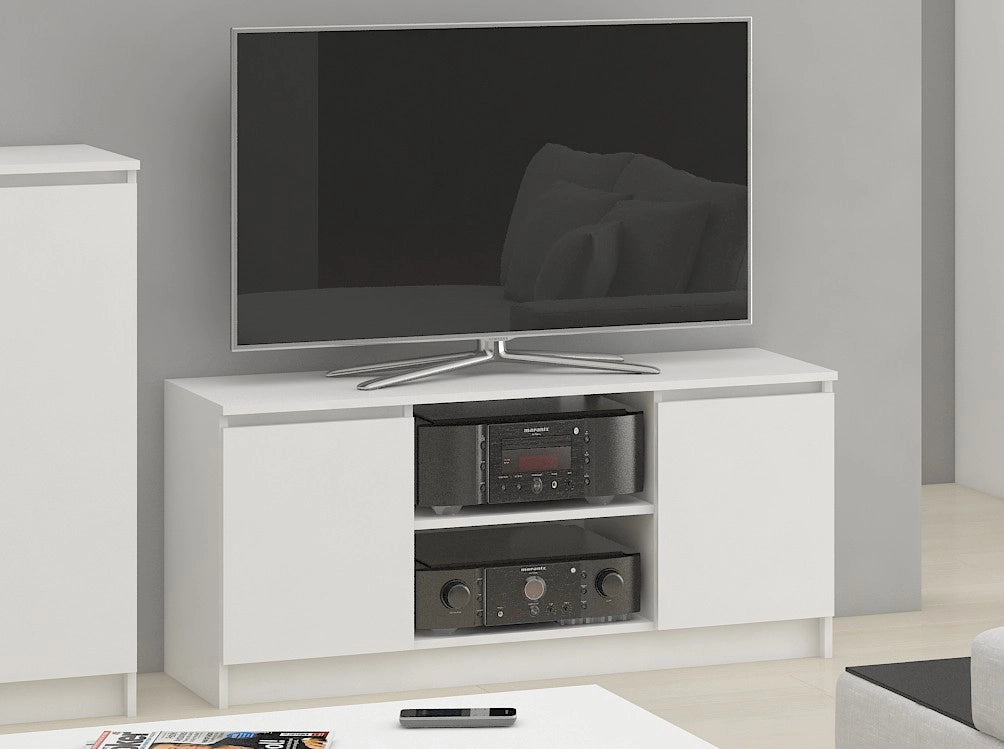 Mobile TV AKORD Bianco 140 cm 2 ante 140x40x55 cm