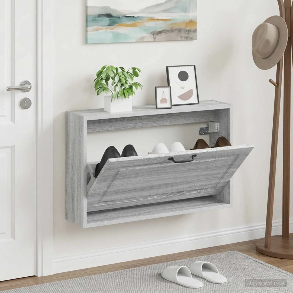 Mobiletto per Scarpe da Muro UTRECHT 71 x 17 x 43 cm 897731