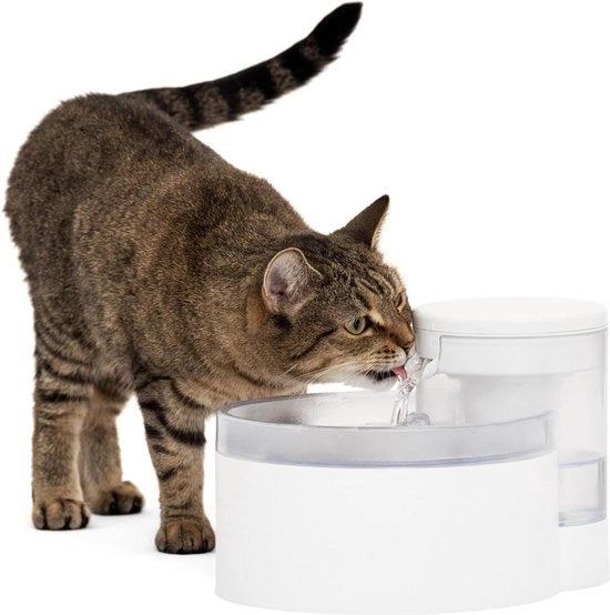 Pompa per acqua - 17 l - Adatta per piccoli cani e gatti - Resistente alla vaschetta per piatti - Montaggio e pulizia semplice - Incluso filtro per acqua