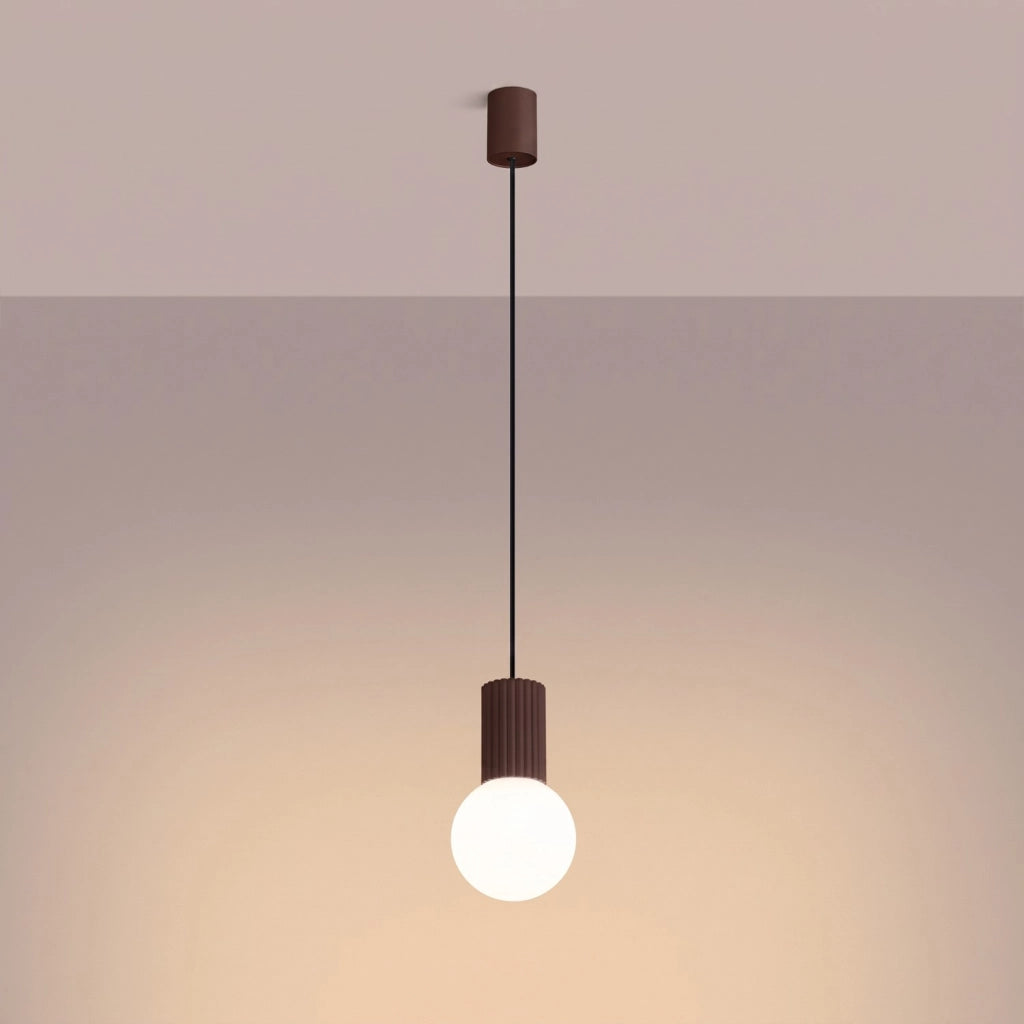 Lampada a sospensione HALO 1 marrone