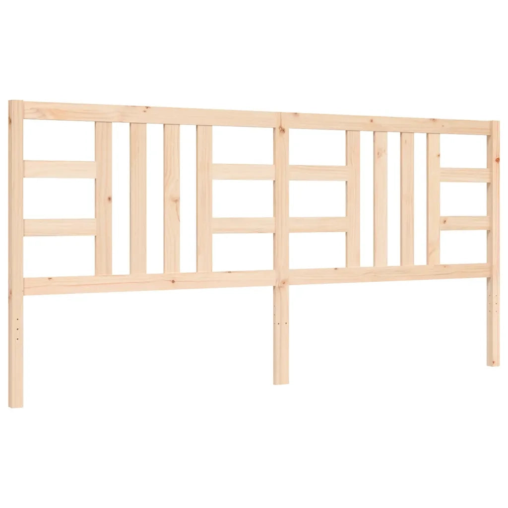 Giroletto senza Materasso-Struttura Letto 200x200 cm in Legno Massello di Pino 503179