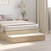 Comodino in rovere Sonoma 120x36.5x16.5 cm legno ingegnerizzato