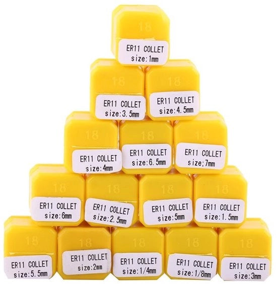 Set di Spaziatori 15 pezzi - Acciaio 65Mn di Alta Qualità - Macchina CNC per Frese - Macchine per Fresatura - Alta Precisione - Buona Elasticità - Spaziatori a Spinta