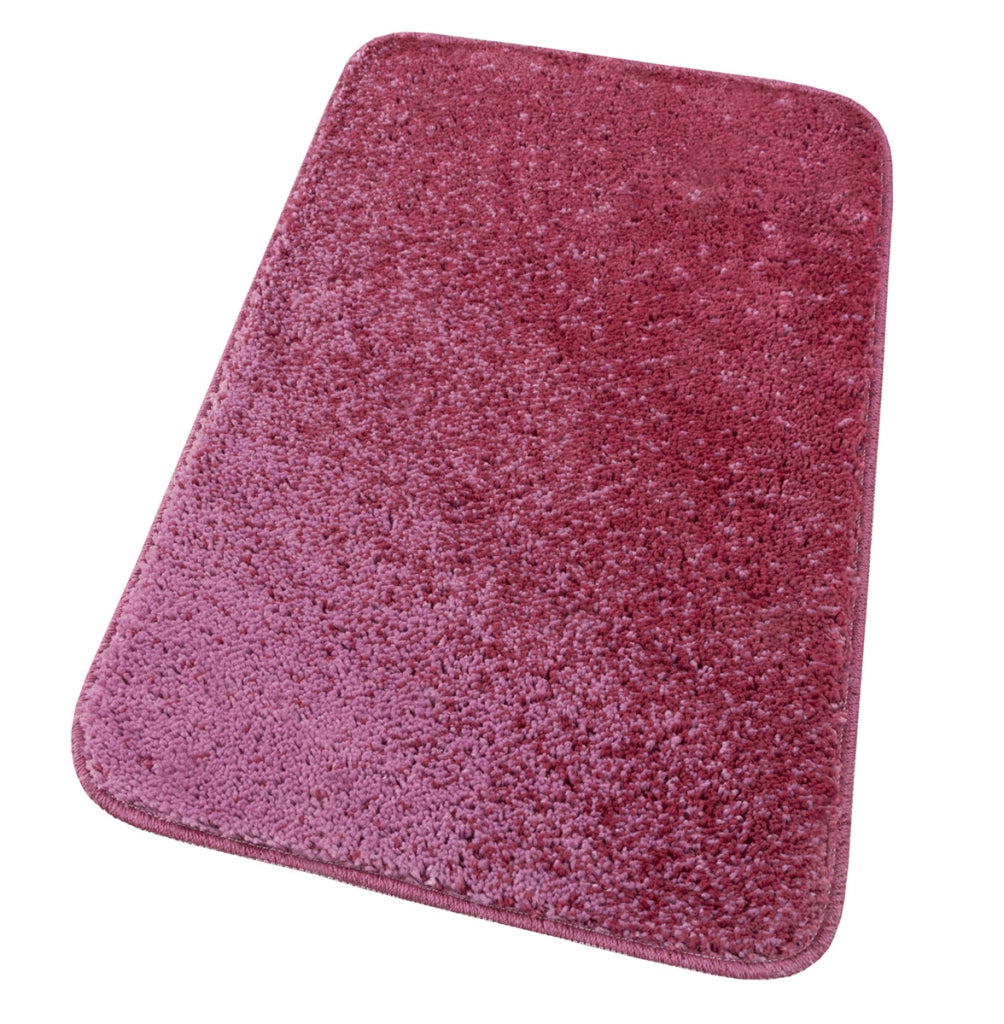 Tappeto Bagno Camera Scendiletto Doccia Vasca Antiscivolo Assorbente Shaggy Soffice IBISCO A Porpora - 60x120 cm