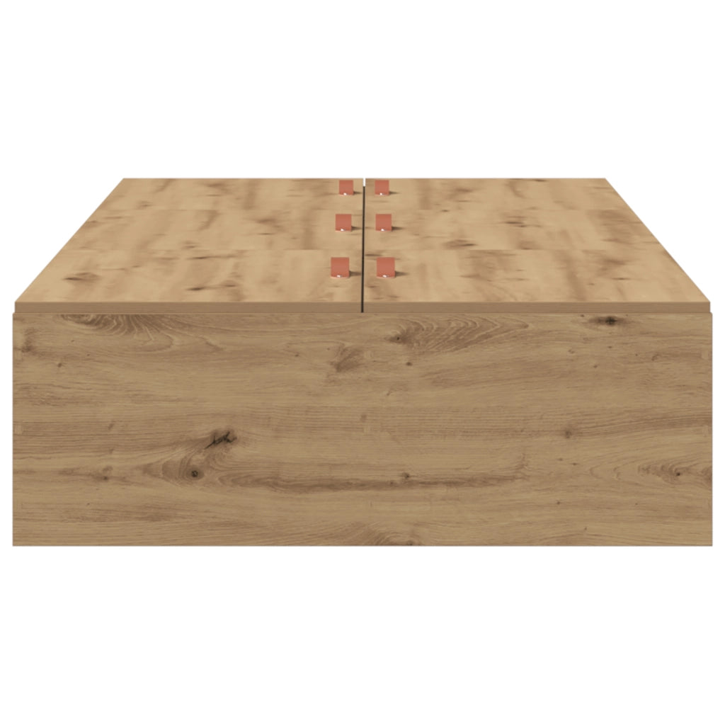 Struttura Letto con Contenitore Rovere 100x200 cm
