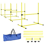 Set Ostacoli Agility per Cani ¨C Zephmum ¨C Giallo con Borsa Trasporto