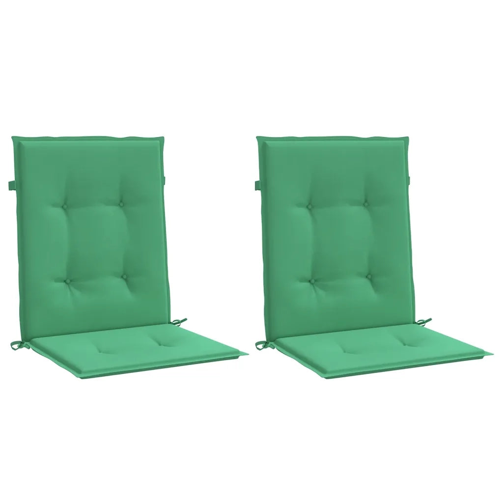 Cuscini per Sedia 2 pz | Cuscini per sedie Verdi 100x50x3 cm in Tessuto Oxford