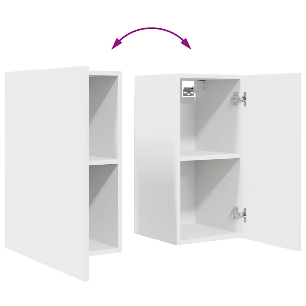 Set di Mobili Porta TV 6 pz-Credenza per TV Bianco in Legno Multistrato 671531
