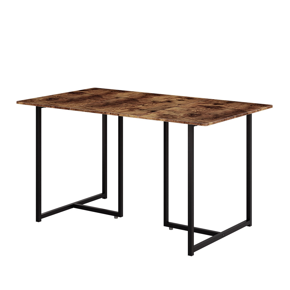Vicco Tavolo da pranzo Rovere rustico/nero 140 x 80 cm