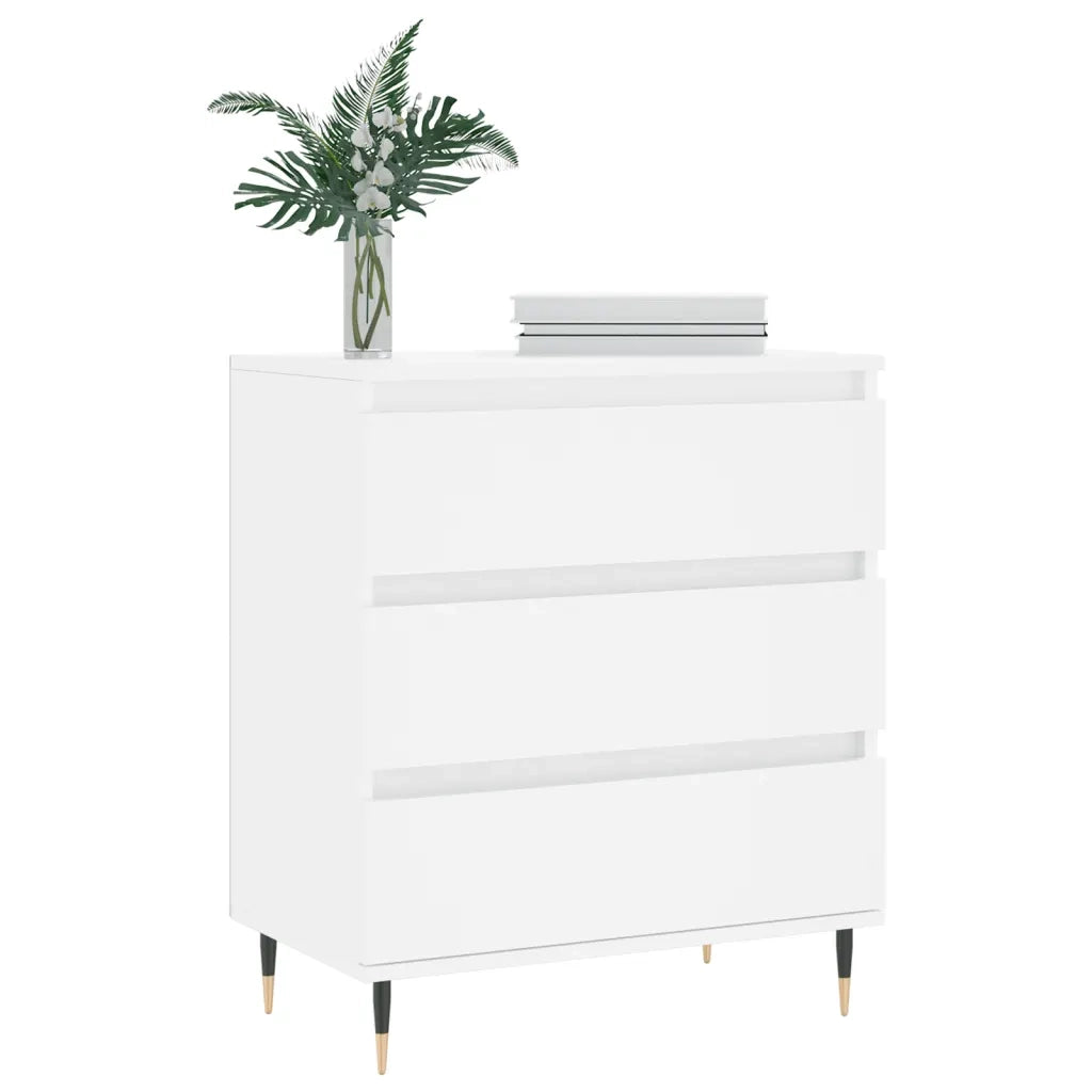 Credenza-Buffet-Armadio da cucina Bianca 60x35x70 cm in Legno Multistrato 903712