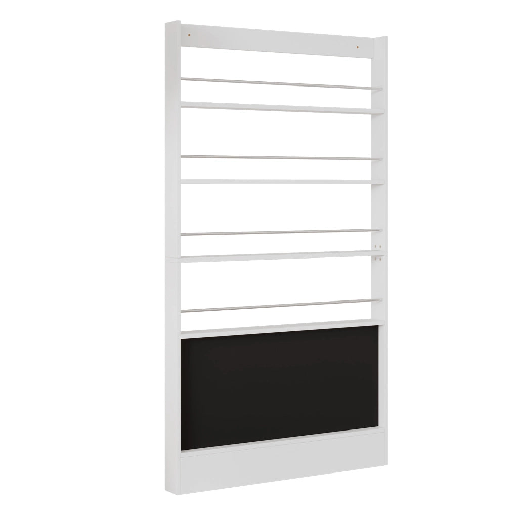 Scaffale libreria bianco con lavagna 100x10x180 cm