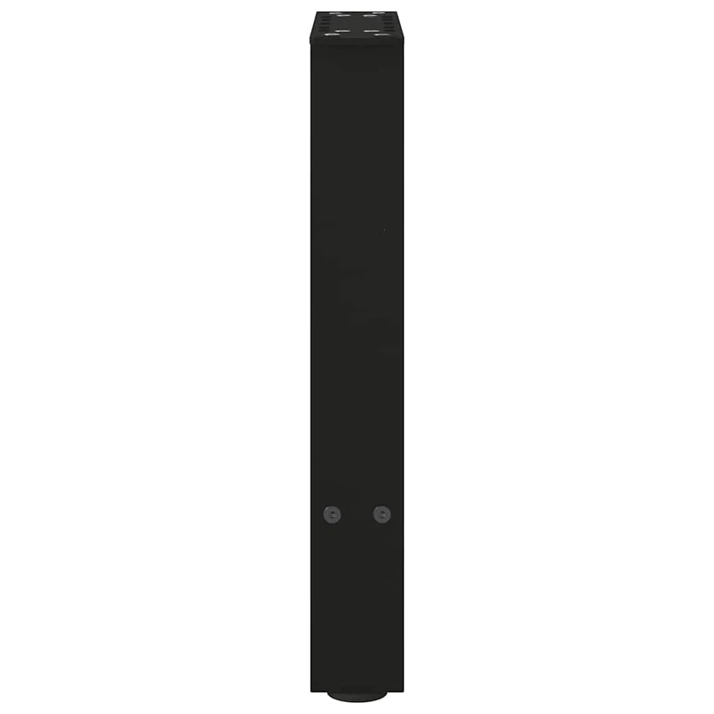 Set di 2 gambe moderne regolabili per tavolino da caffè 38 x 42-43 cm in acciaio nero 02_0057516