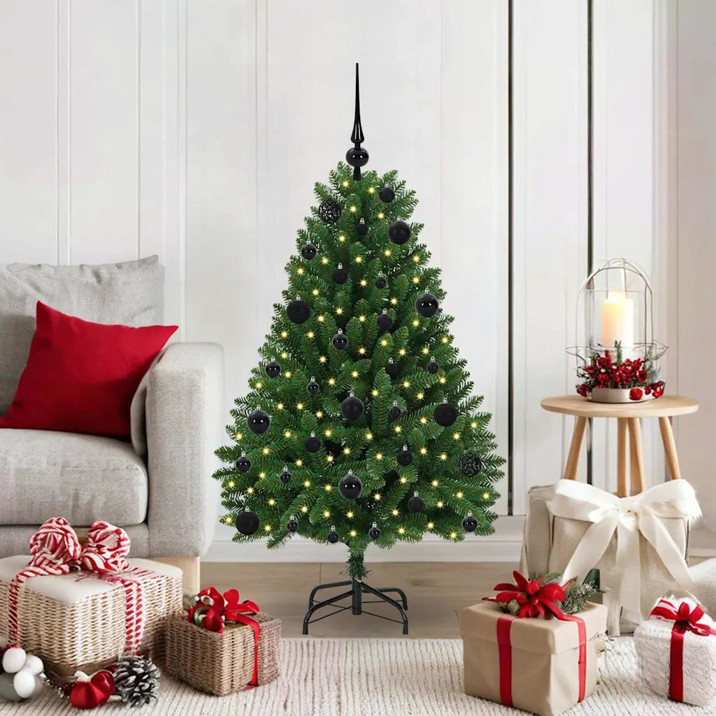 Albero di Natale | Decorazioni natalizie artificiale Verde 120 cm PVC e Metallo