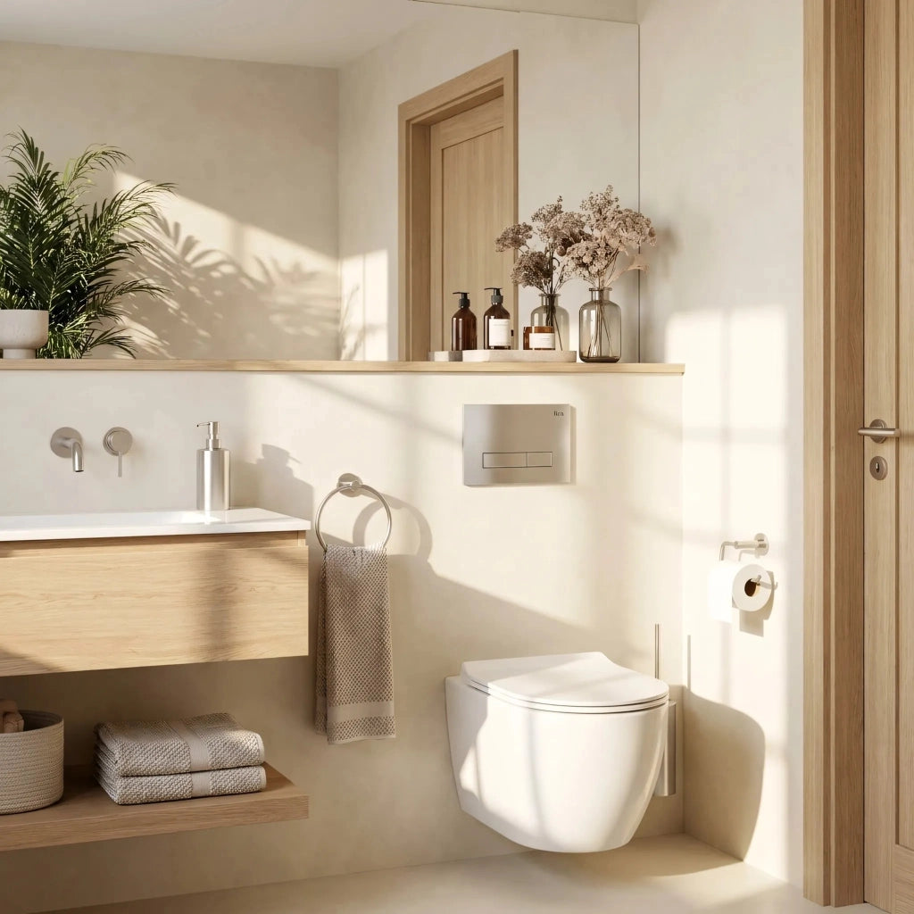 Set Telaio Da Incasso Per Wc Slim 024n Con Pulsante Hd Satin