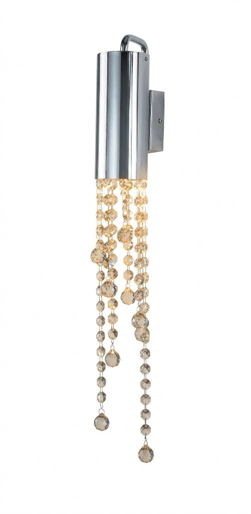 Applique Larix Italux cromata con cristalli GU10 35W