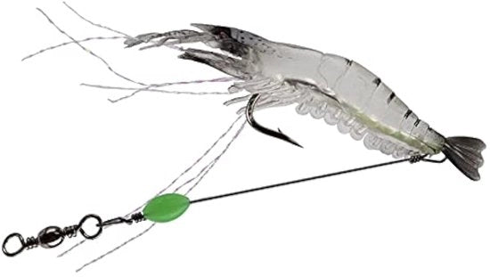 Set di Lure per Gamberi - 10 Pezzi - Lure Artificiale - Materiale Silicone - Spina Acuminata - per Pescare il Pesce Spada