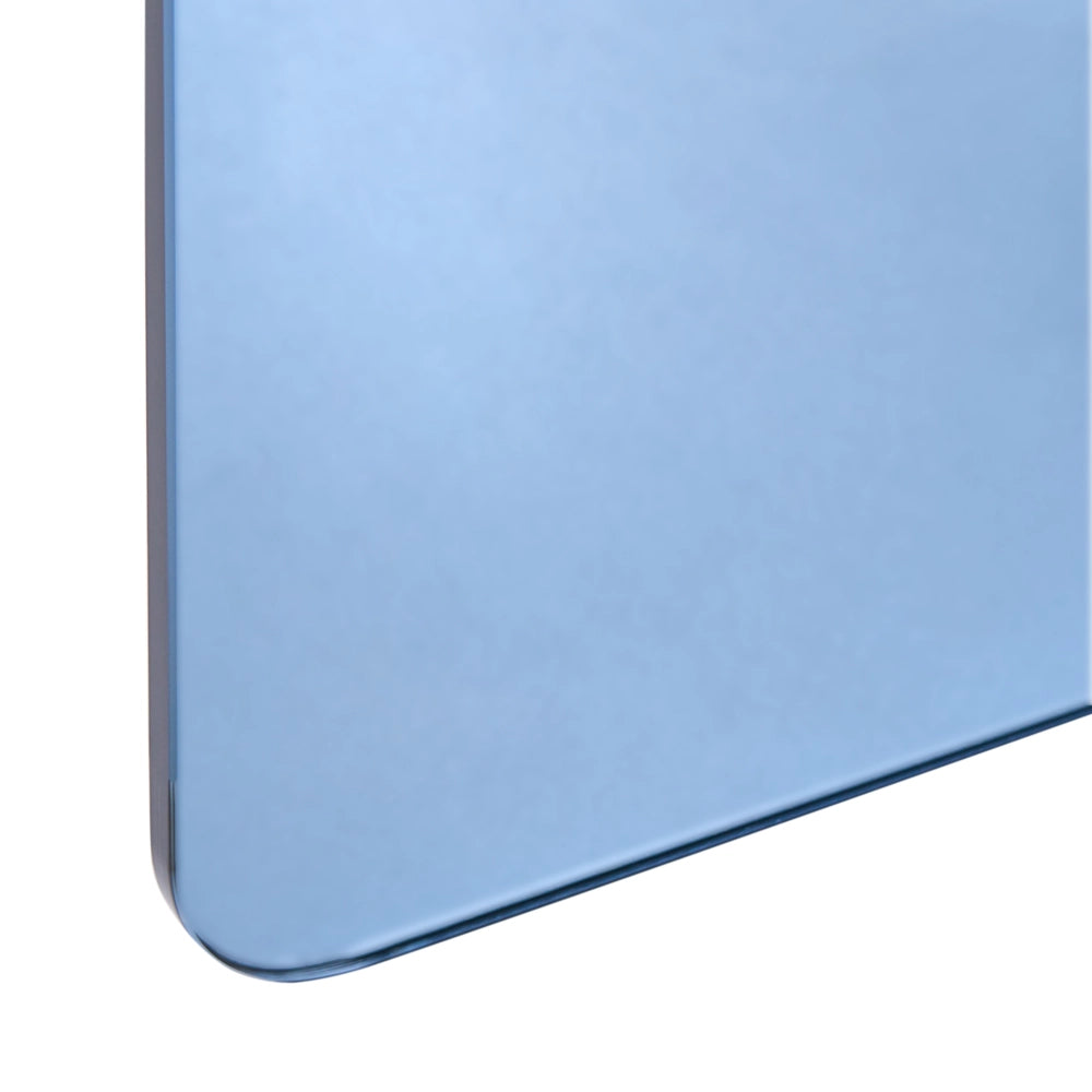 Tavolino in vetro blu 46 x 50 cm Stile astratto Stile minimalista Soggiorno