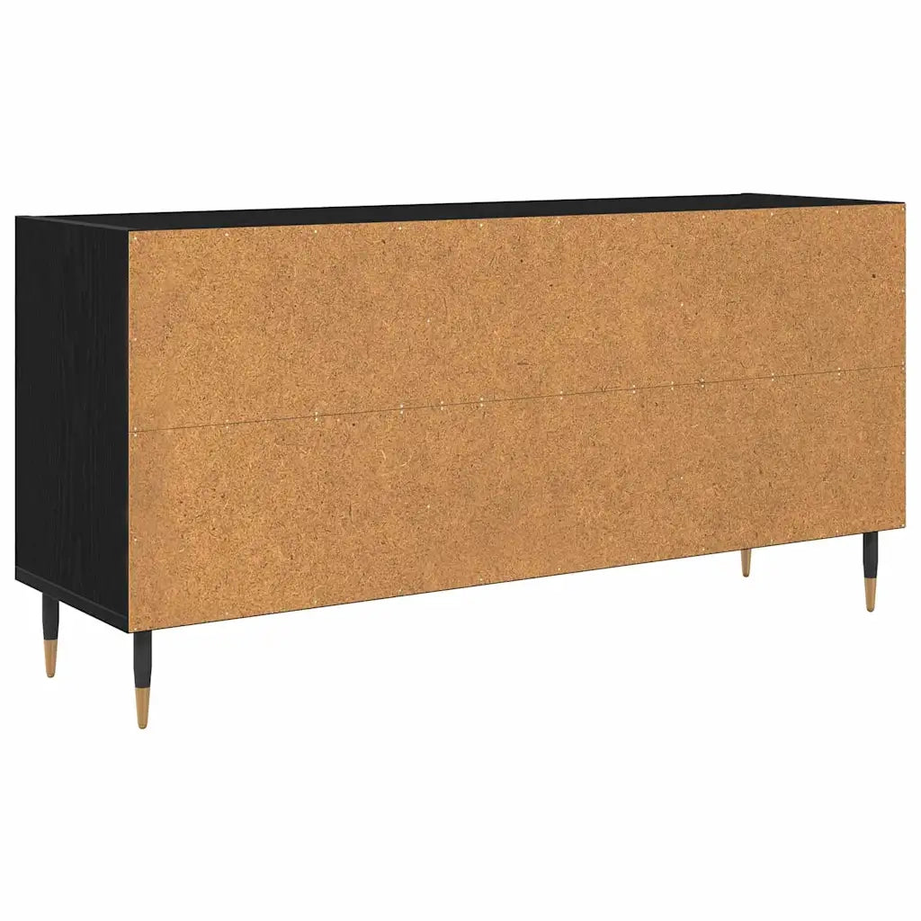 Mobile TV Rovere Nero 103,5 x 30 x 50 cm Legno multistrato 881922