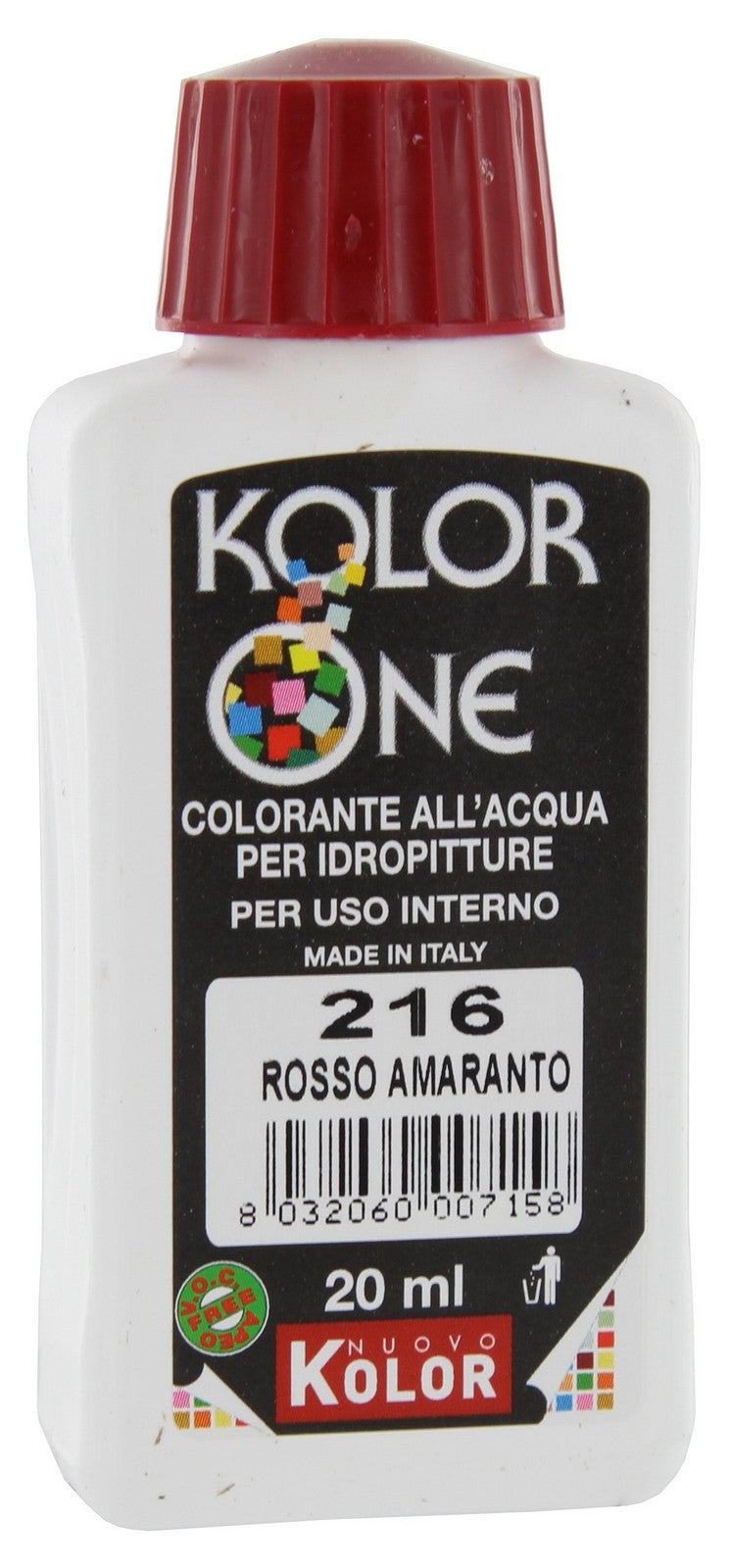 color-ante kolor one ml.20 n.216 rosso amaranto cod:ferx.27800