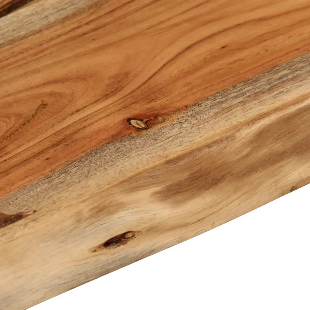Mensola a Muro 60x40x3,8cm Rettangolare Legno Acacia Bordi Vivi 370296