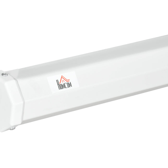 Telo Proiettore 120 Pollici 244x183 cm in Tessuto a Rete Bianco