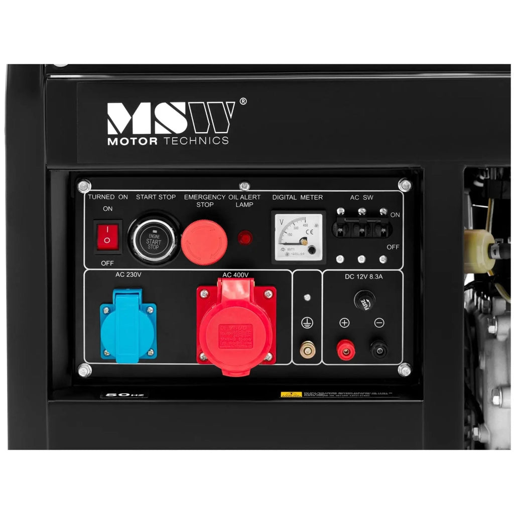 Generatore diesel 2830 / 8500 watt 30 l 240/400 volt mobile AVR Euro 5 lega di alluminio 14_0009123