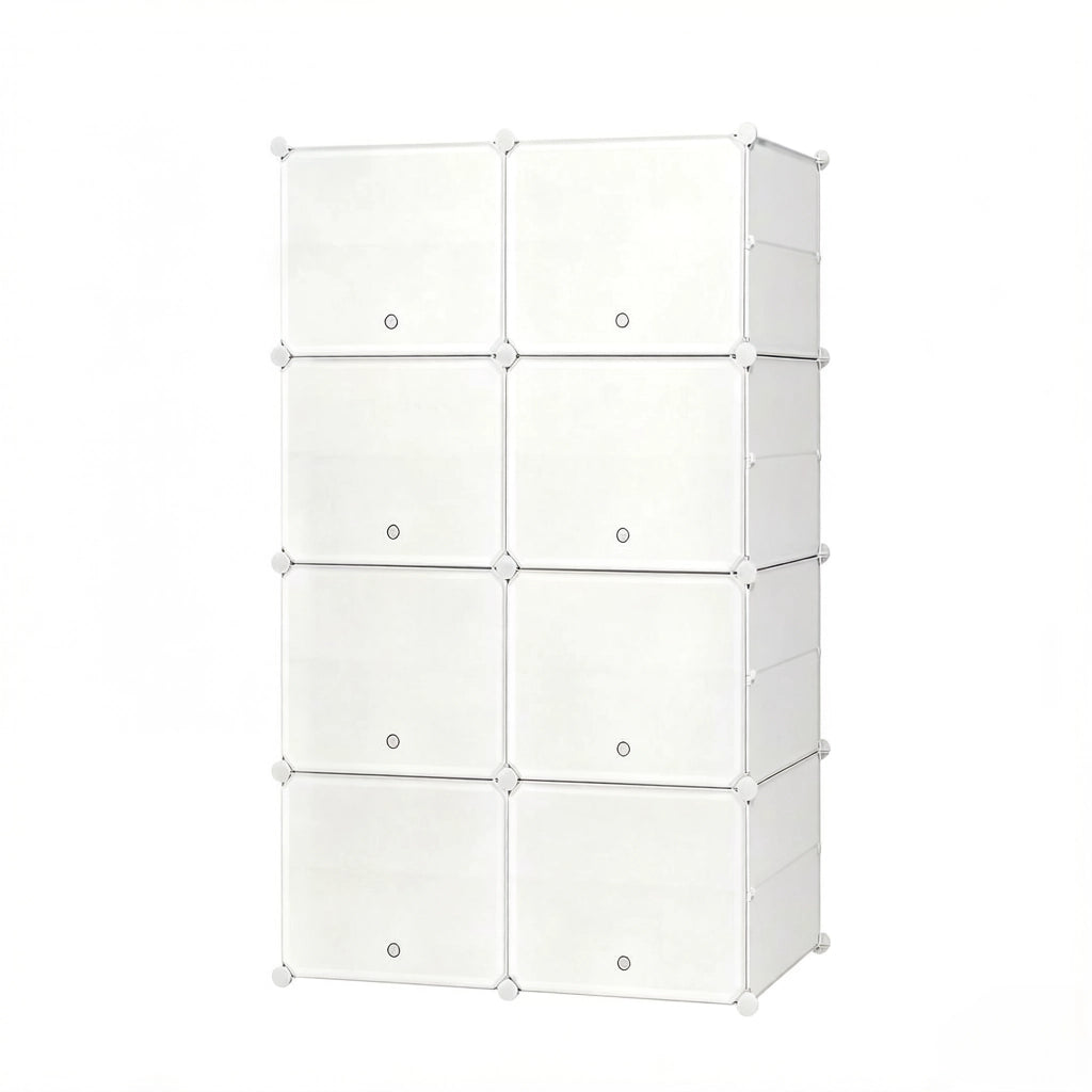 SCARPIERA 36,5x94x144 cm Bianca in ABS, Metallo e PP
