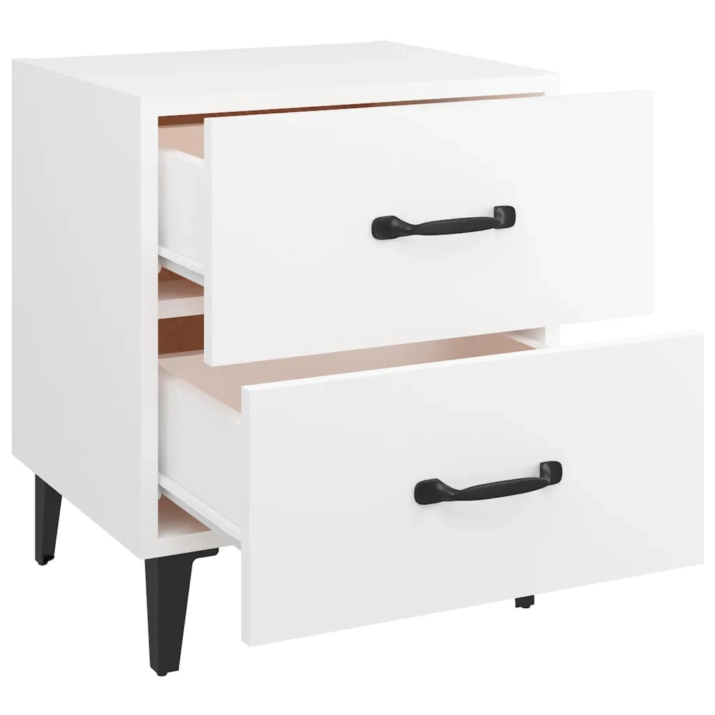 Comodino Bianco 40x35x47,5 cm 811988